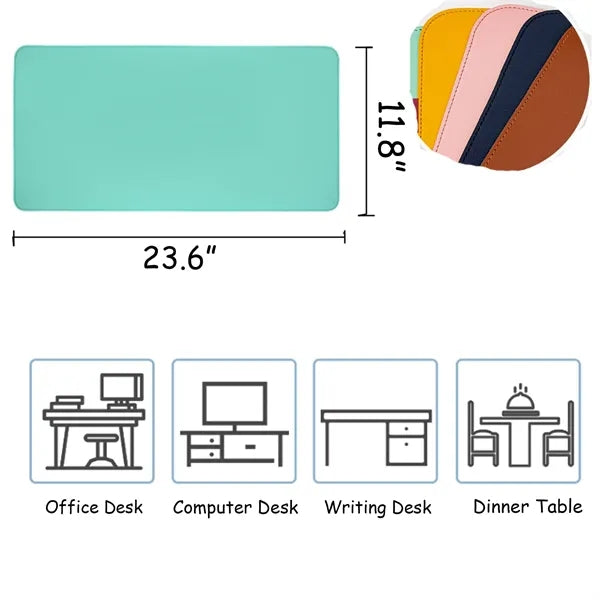 Large Leather Non-Slip Waterproof Mouse Pad