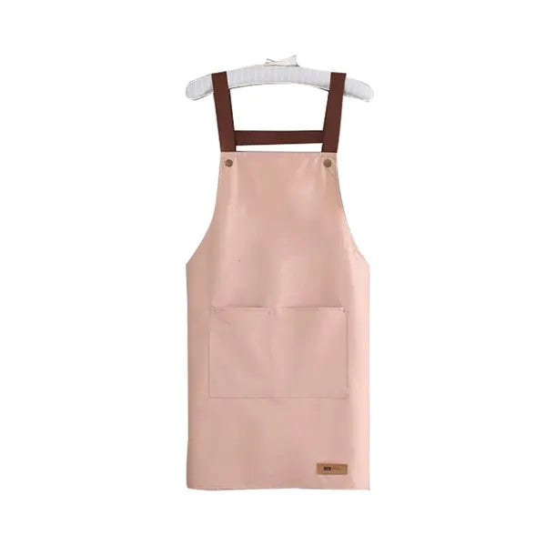 Adjustable Cross Back Waterproof Apron With Pockets