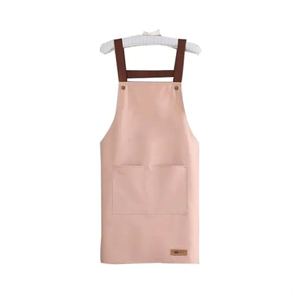 Adjustable Cross Back Waterproof Apron With Pockets