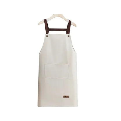 Adjustable Cross Back Waterproof Apron With Pockets