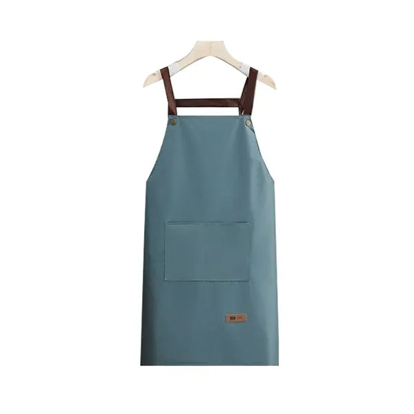 Adjustable Cross Back Waterproof Apron With Pockets
