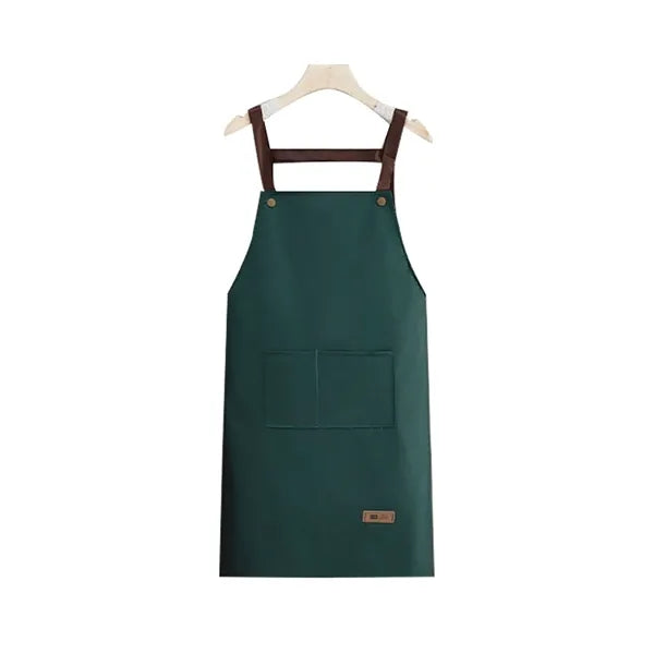 Adjustable Cross Back Waterproof Apron With Pockets