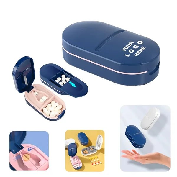 Portable Pill Box With Cutting Function