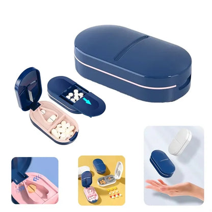 Portable Pill Box With Cutting Function