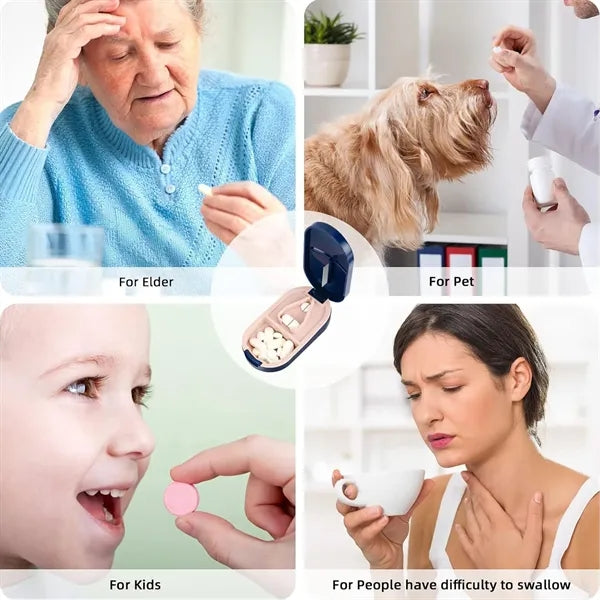 Portable Pill Box With Cutting Function