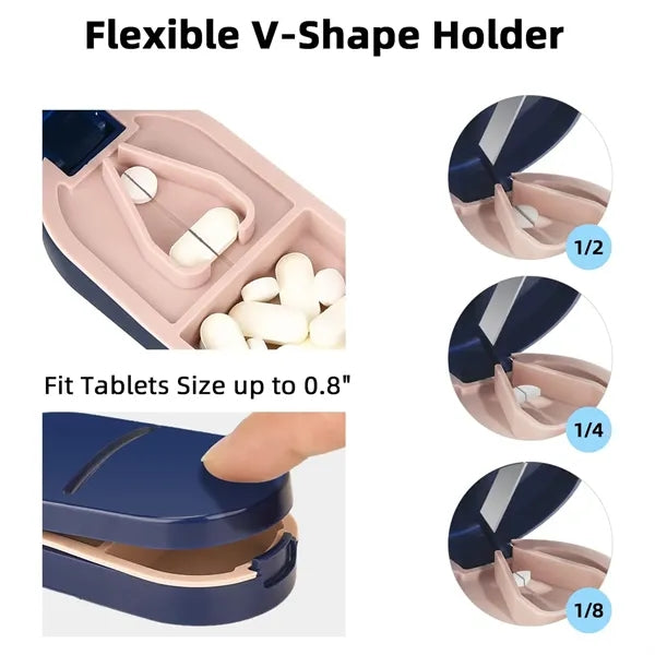 Portable Pill Box With Cutting Function