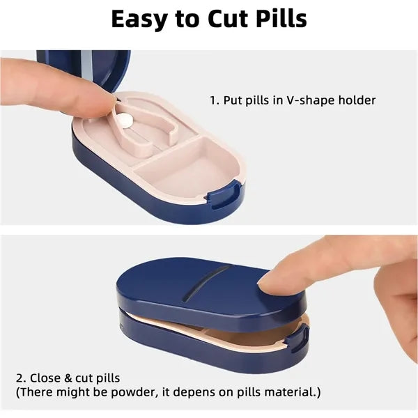 Portable Pill Box With Cutting Function