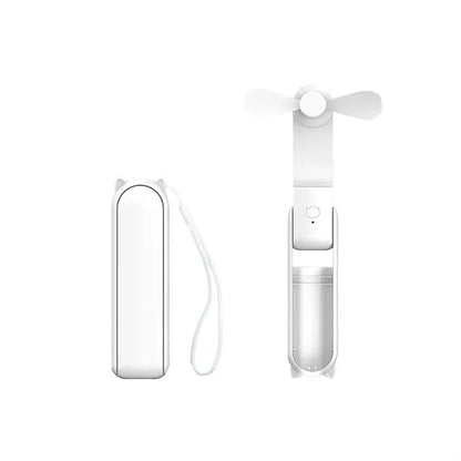 Mini Usb Rechargeable Folding Fans With Power Bank
