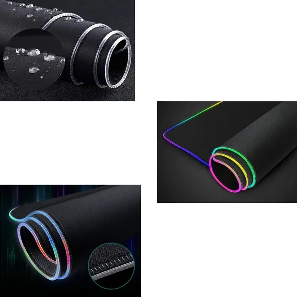 Rubber Non-Slip Wireless Charging LED Mouse Pad