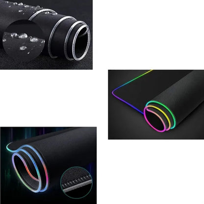 Rubber Non-Slip Wireless Charging LED Mouse Pad
