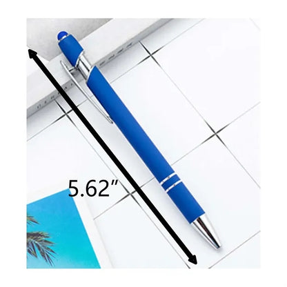 Rubberized Touchscreen Metal Ballpoint Pen