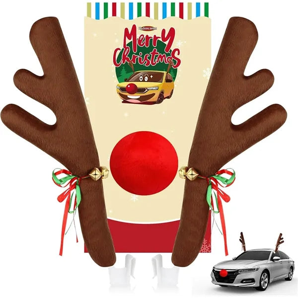 Car Reindeer Antlers Christmas Decoration Sets