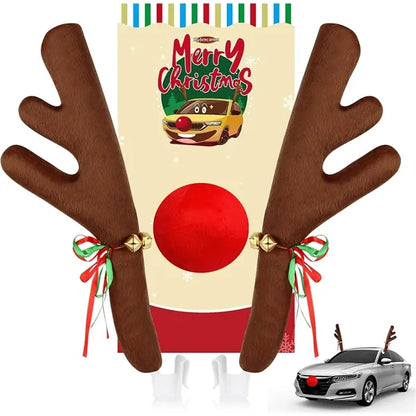Car Reindeer Antlers Christmas Decoration Sets