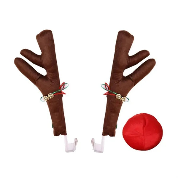 Car Reindeer Antlers Christmas Decoration Sets