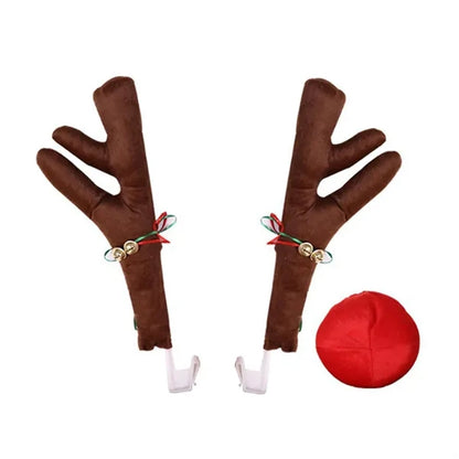 Car Reindeer Antlers Christmas Decoration Sets