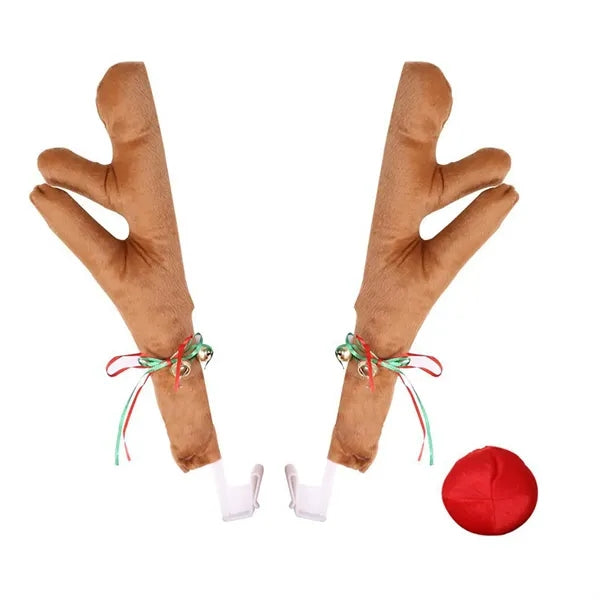 Car Reindeer Antlers Christmas Decoration Sets