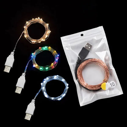 40Ft 100 Led Usb Waterproof Copper String Lights
