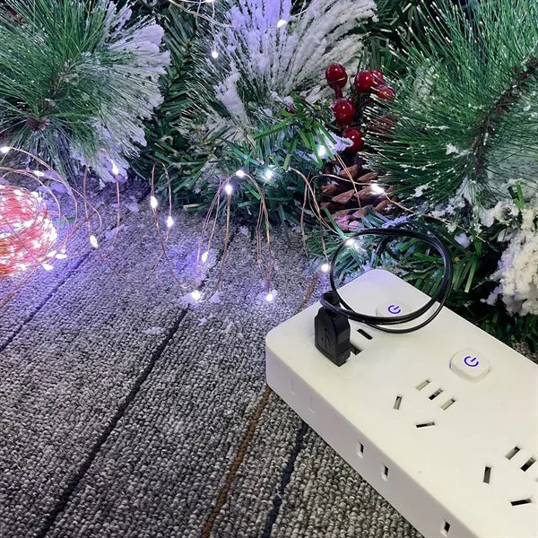 40Ft 100 Led Usb Waterproof Copper String Lights