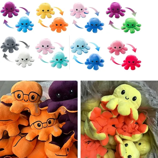 Flip Octopus Stuffed Toy (Full Color Printing)