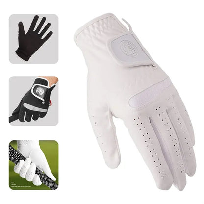 Golf Leather Adjustable Gloves
