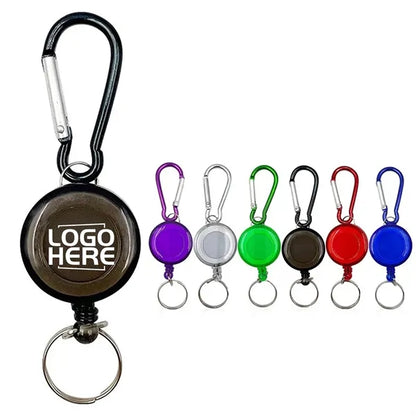 Retractable Outdoor Keychain With Carabiner