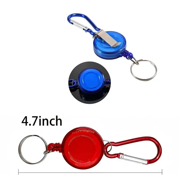 Retractable Outdoor Keychain With Carabiner