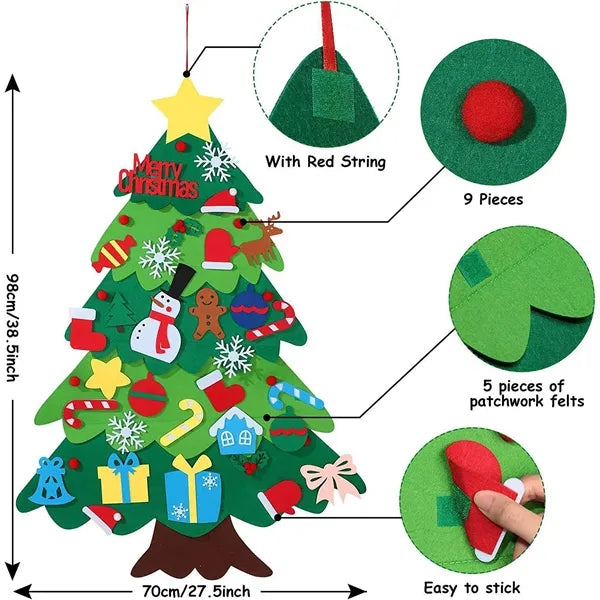 DIY Felt Christmas Tree Set