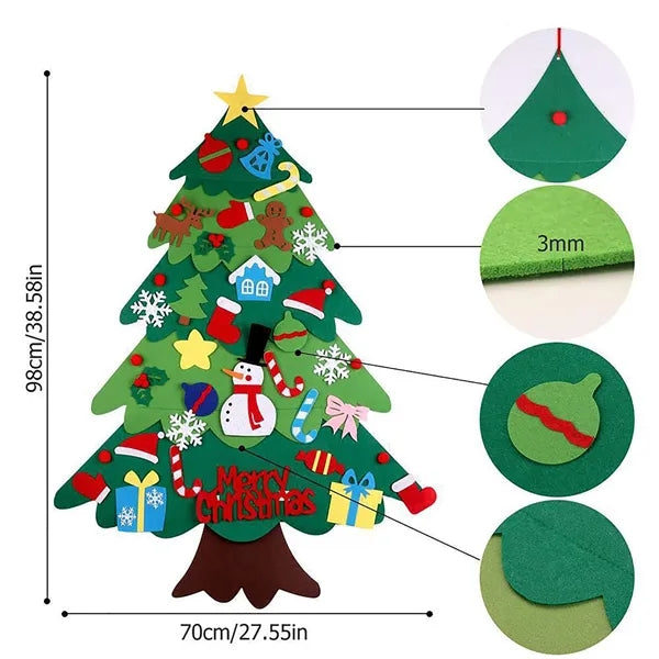 DIY Felt Christmas Tree Set