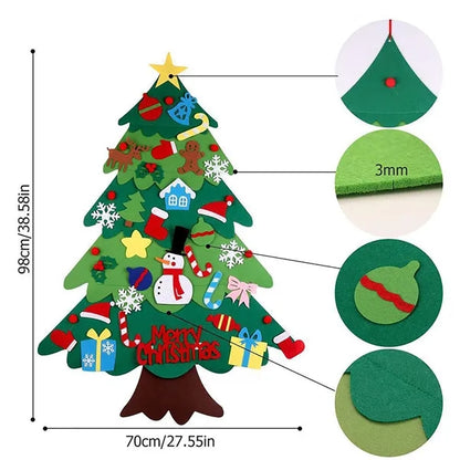 DIY Felt Christmas Tree Set