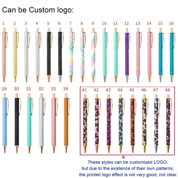 Metal Glitter Ballpoint Pens
