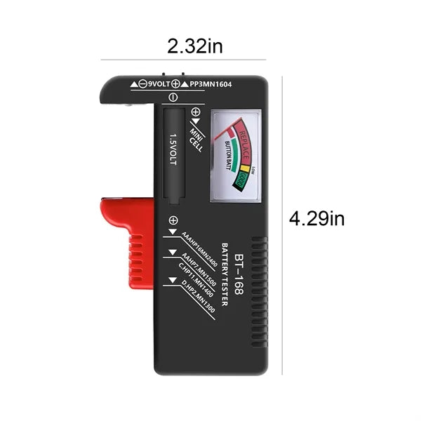 Portable Pointer Display Battery Tester