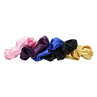 Solid Color Satin Scrunchie