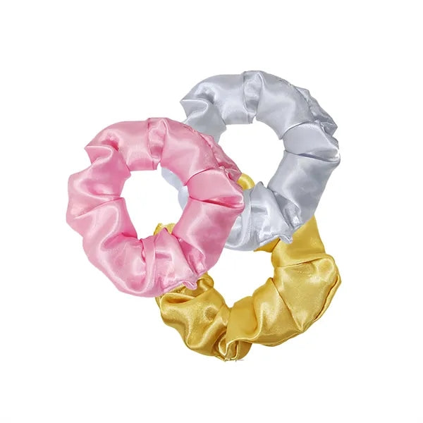 Solid Color Satin Scrunchie