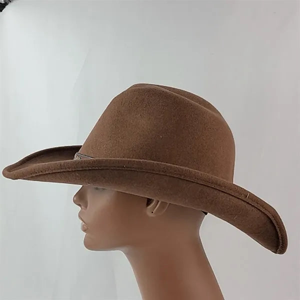 Classic Western Cowboy Hat with Wide Brim