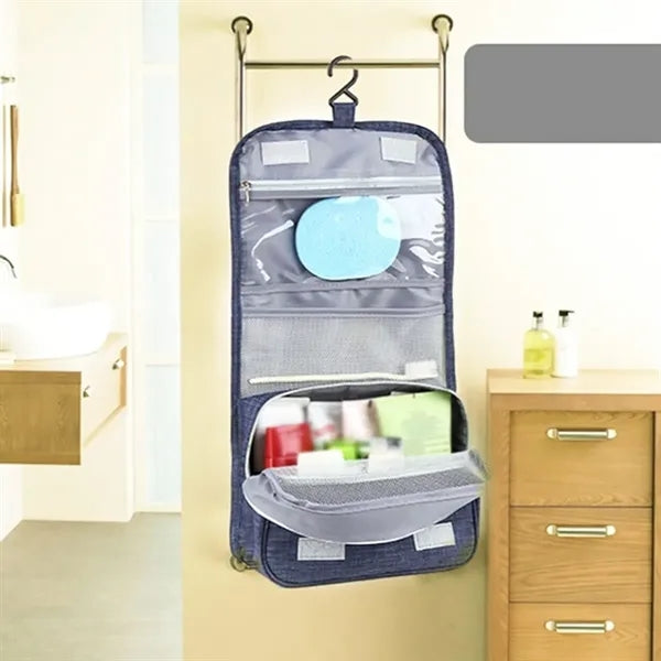 Hanging Travel Toiletry Bag with Mesh Pockets