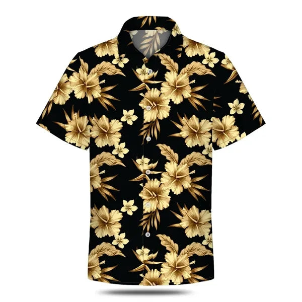 Custom Dye Sublimation Stretch Poly Hawaiian Shirt