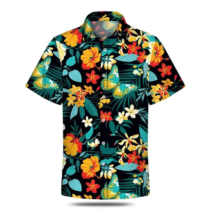 Custom Dye Sublimation Stretch Poly Hawaiian Shirt