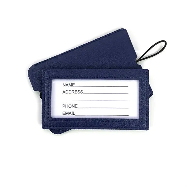 Leather Luggage Name Tags for Flying Hotel Check