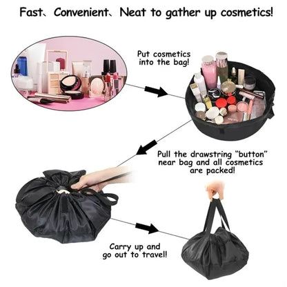 Travel Cosmetic Drawstring Bag