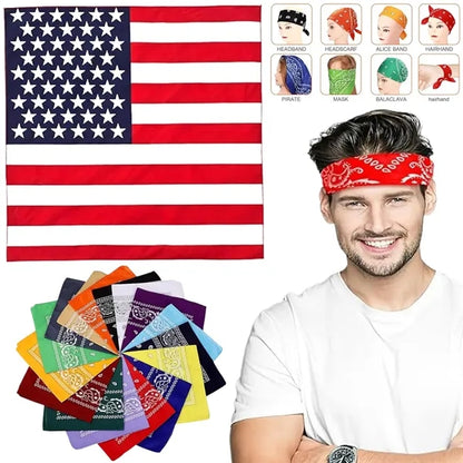 22" Full Color Custom Premium 60S Cotton Bandana