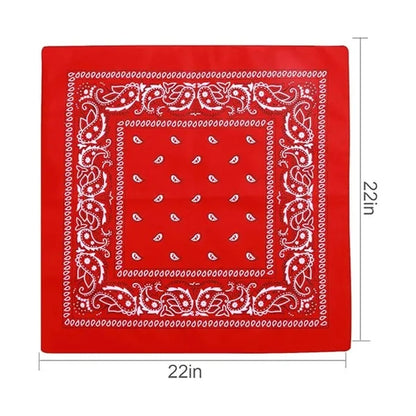 22" Full Color Custom Pure Cotton Bandana