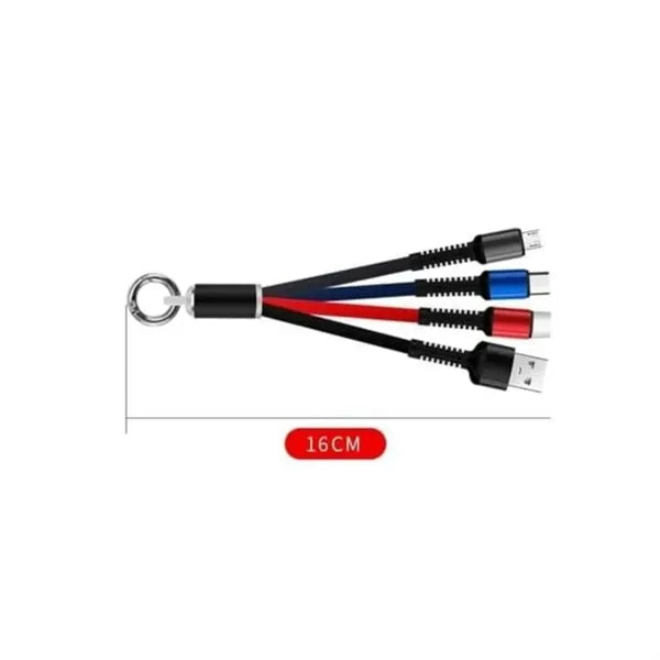 Three in one Charging Cable Keychain