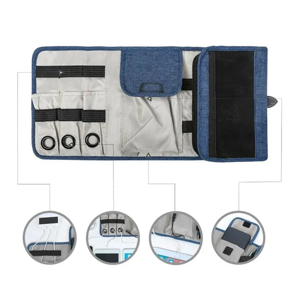 Travel Electronics Organizer Pouch
