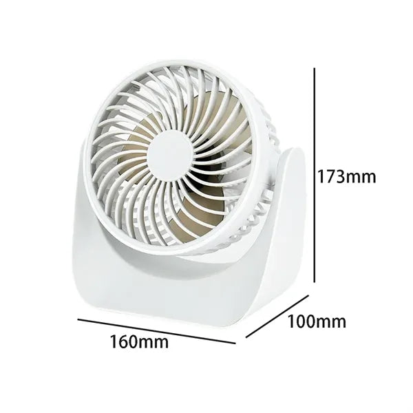 Mini Portable Desk Fan with Adjustable Angle