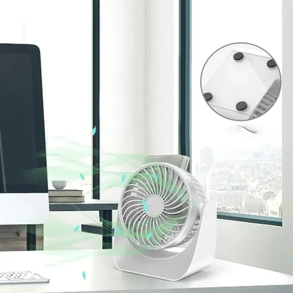 Mini Portable Desk Fan with Adjustable Angle