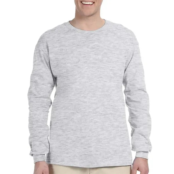 Preshrunk 100% Cotton Long Sleeve Winter T-Shirt 6.1 oz