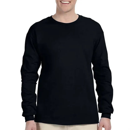 Preshrunk 100% Cotton Long Sleeve Winter T-Shirt 6.1 oz