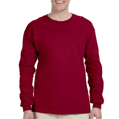 Preshrunk 100% Cotton Long Sleeve Winter T-Shirt 6.1 oz