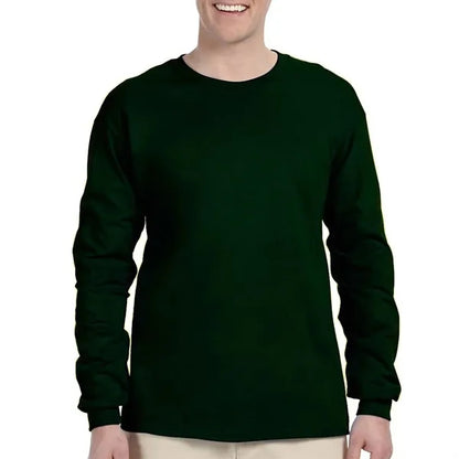 Preshrunk 100% Cotton Long Sleeve Winter T-Shirt 6.1 oz
