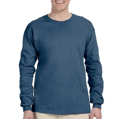 Preshrunk 100% Cotton Long Sleeve Winter T-Shirt 6.1 oz